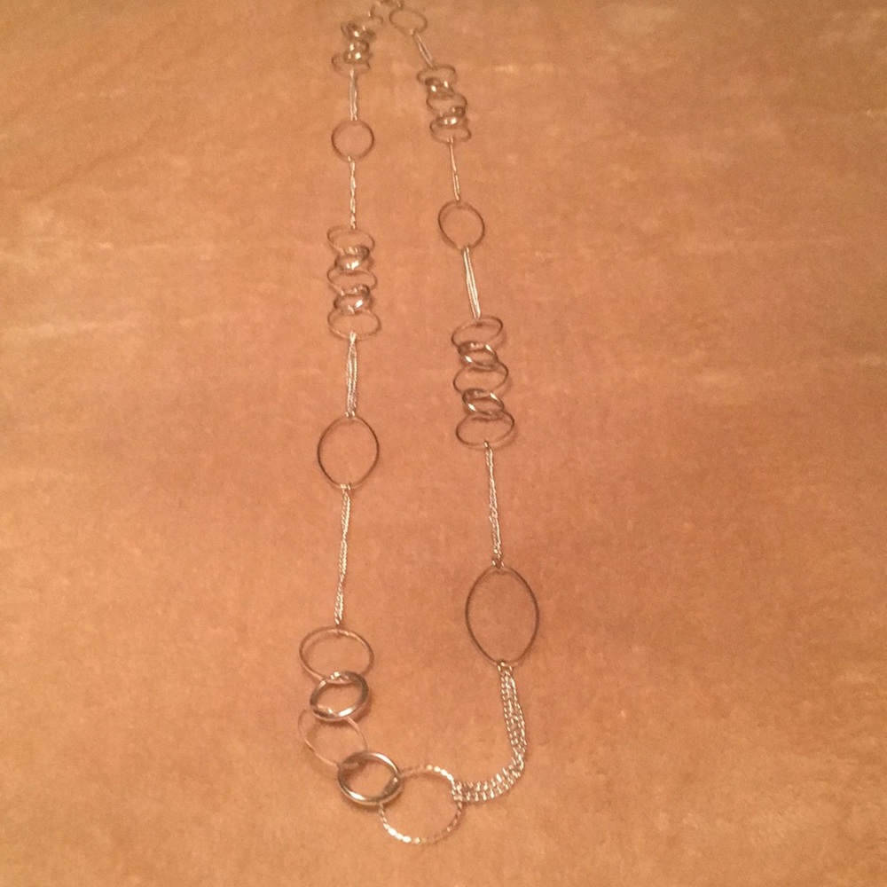Costume silver necklace
